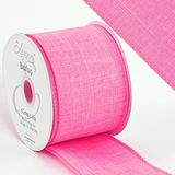 Eleganza Wired Edge Burlap 63mm x 10m Lt. Pink No.21 - Ribbons